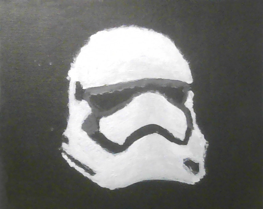 First Order Stormtrooper Helmet Painting